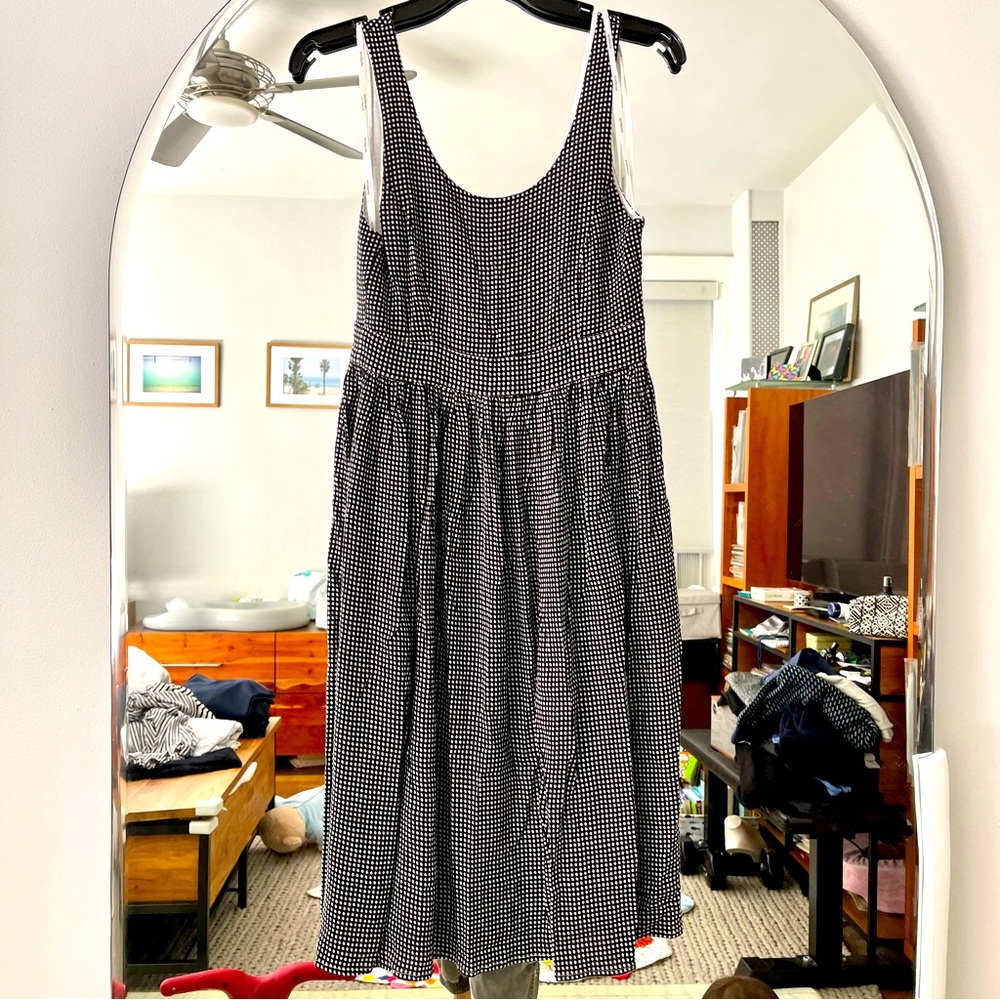 Minkpink black & white checkered Open back dress
